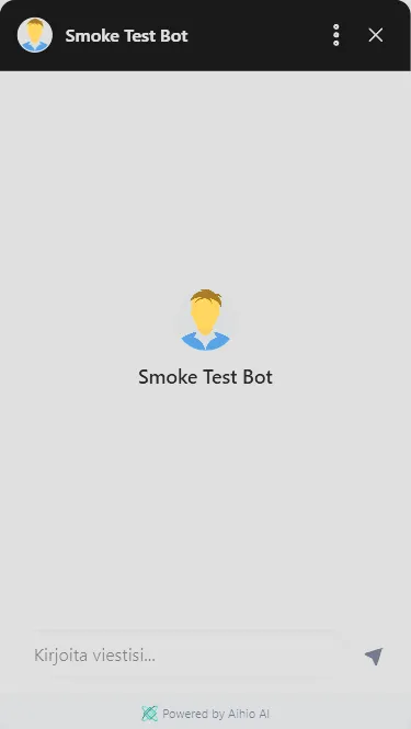 Kuva chat-ikkunasta otsikkologolla